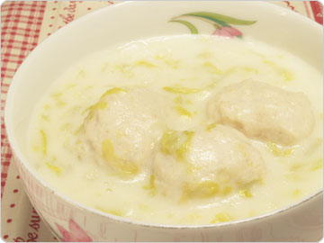 ロールキャベツ風 鶏団子スープ